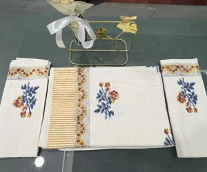 Blue Rose Towel set